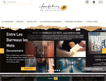 Tablet Screenshot of fondationlaposte.org